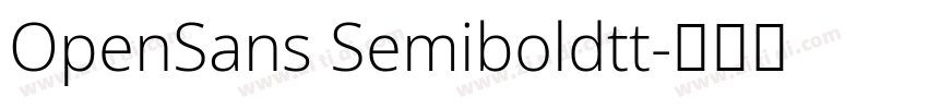 OpenSans Semiboldtt字体转换